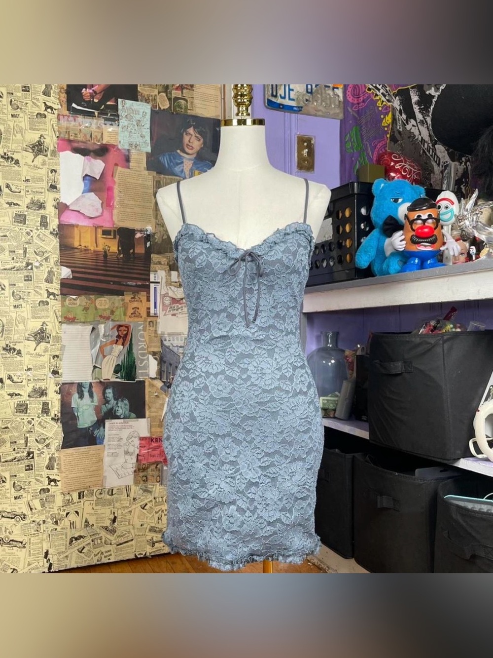 Floral Lace Mini Dress NWT